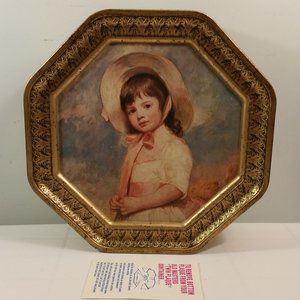 Vintage Sunshine Biscuits "twin plaque " container design Old Masters 12"x4"